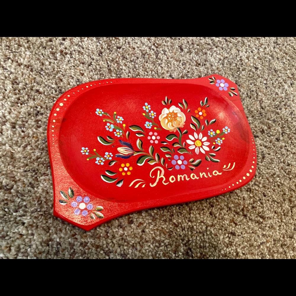 Romania wooden decoration tray
